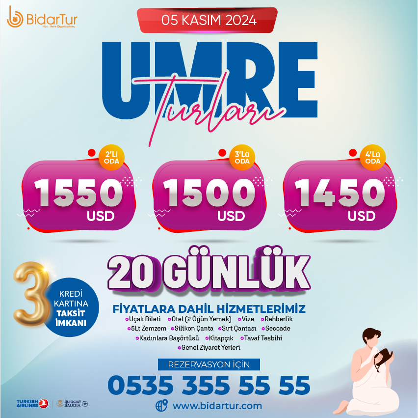 umre ne kadar-umre fiyatları-3 haftalık umre