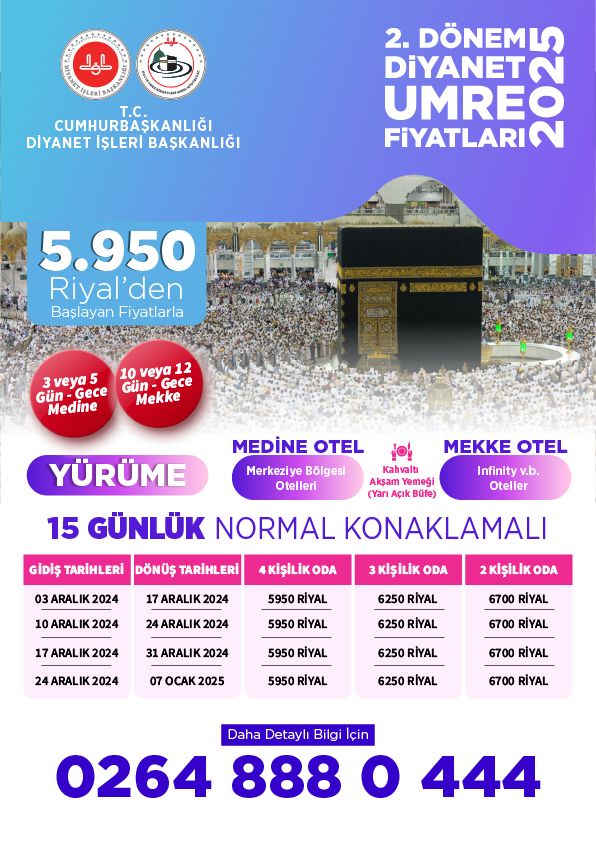 Diyanet umre fiyatları - Umre turları - Diyanet umre fiyatları Konya