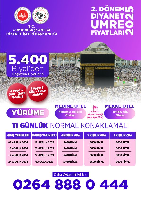 Umre tur fiyatları - Diyanet umre fiyatları 15 günlük - Diyanet umre fiyatları ne kadar