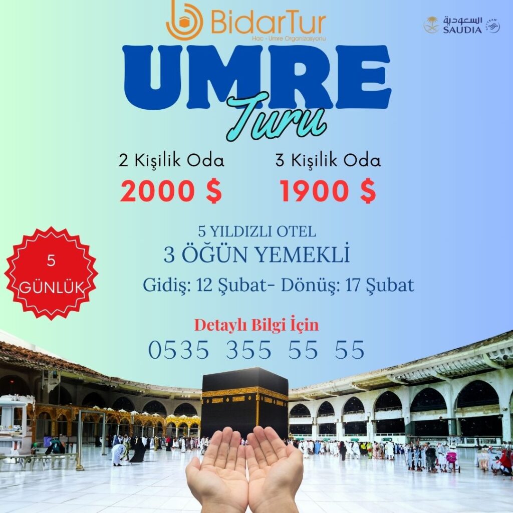 Umre Turları 2025 - Diyanet Umre Fiyatları - Lüks Umre Turu